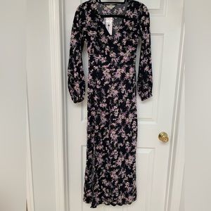 Long sleeve button up maxi